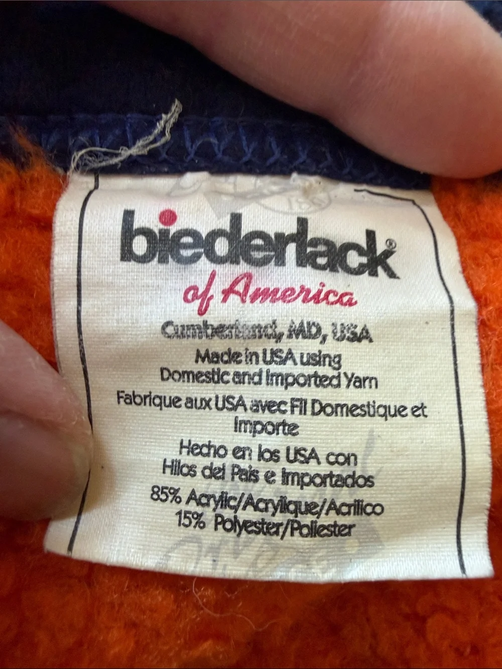 Vintage Biederlack Denver Broncos 